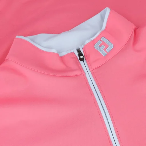 FootJoy TOUR LOGO Lightweight Solid Midlayer Shirt Polo Short Sleeve Golf Apparel