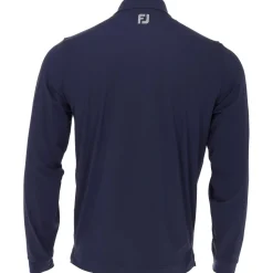 FootJoy Tour Logo Lightweight Solid Midlayer w/ trim Outerwear Pullover Golf Apparel