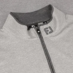 FootJoy Tour Logo Lightweight Solid Midlayer w/ trim Outerwear Pullover Golf Apparel