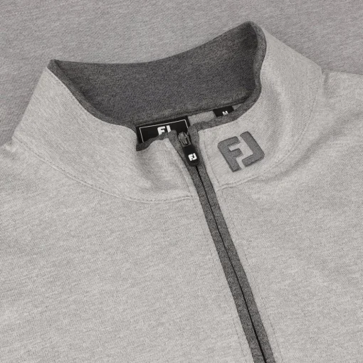 FootJoy Tour Logo Lightweight Solid Midlayer w/ trim Outerwear Pullover Golf Apparel