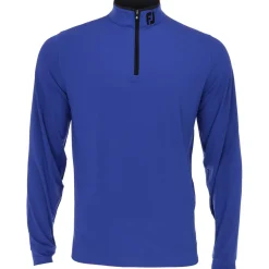 FootJoy Tour Logo Lightweight Solid Midlayer w/ trim Outerwear Pullover Golf Apparel