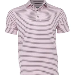 FootJoy Tour Logo Lisle Classic Stripe Athletic Fit Shirt Polo Short Sleeve Golf Apparel
