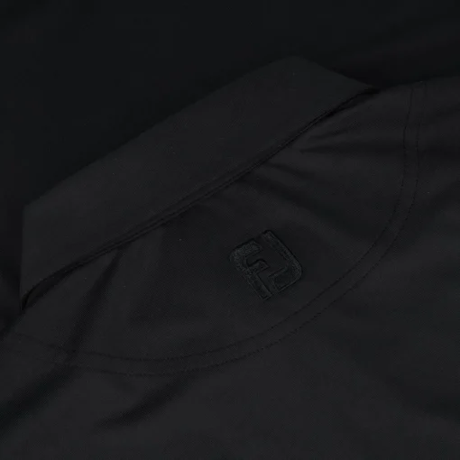 FootJoy Tour Logo ProDry Performance Solid Lisle Set On Placket Self Collar Shirt Polo Short Sleeve Golf Apparel