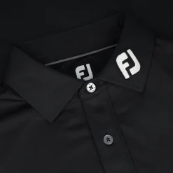 FootJoy Tour Logo ProDry Performance Solid Lisle Set On Placket Self Collar Shirt Polo Short Sleeve Golf Apparel