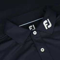 FootJoy Tour Logo ProDry Performance Solid Lisle Set On Placket Self Collar Shirt Polo Short Sleeve Golf Apparel