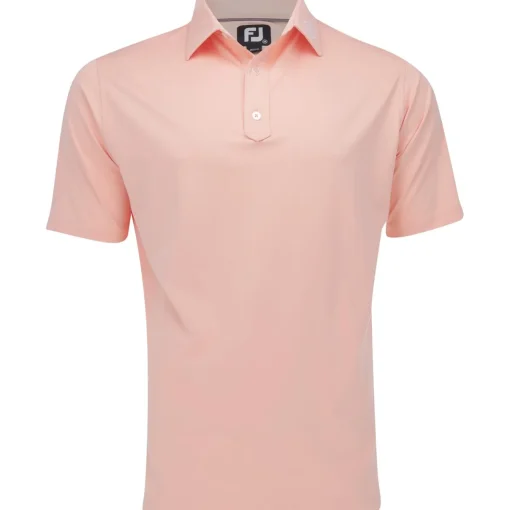 FootJoy TOUR LOGO Solid Lisle Set on placket Shirt Polo Short Sleeve Golf Apparel