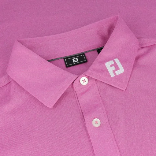 FootJoy TOUR LOGO Solid Lisle Set on placket Shirt Polo Short Sleeve Golf Apparel
