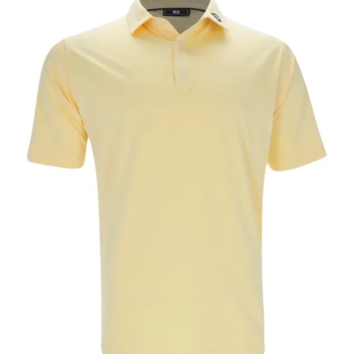 FootJoy Tour Logo Solid Lisle Shirt Polo Short Sleeve Golf Apparel