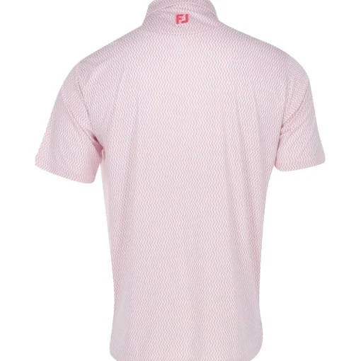 FootJoy TOUR LOGO Wiggle Print Shirt Polo Short Sleeve Golf Apparel