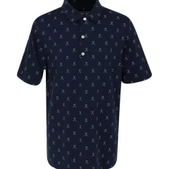 FootJoy Youth Golf Print Previous Season Apparel Style Shirt Polo Short Sleeve Golf Apparel