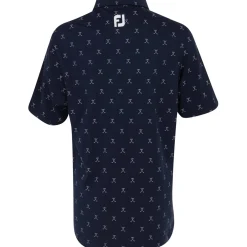 FootJoy Youth Golf Print Previous Season Apparel Style Shirt Polo Short Sleeve Golf Apparel