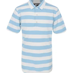 FootJoy Youth Rugby Stripe Pique Previous Season Apparel Style Shirt Polo Short Sleeve Golf Apparel