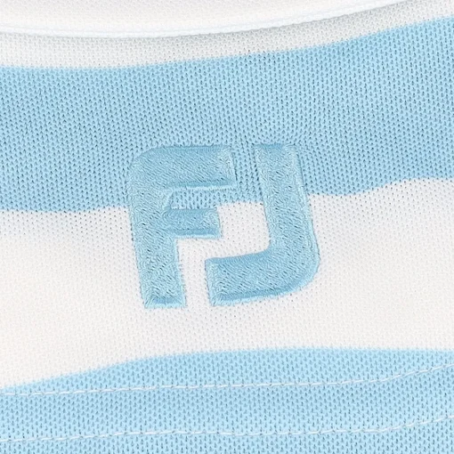 FootJoy Youth Rugby Stripe Pique Previous Season Apparel Style Shirt Polo Short Sleeve Golf Apparel