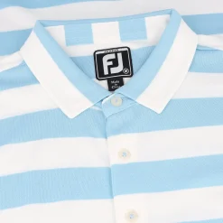 FootJoy Youth Rugby Stripe Pique Previous Season Apparel Style Shirt Polo Short Sleeve Golf Apparel