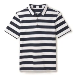 FootJoy Youth Rugby Stripe Pique Previous Season Apparel Style Shirt Polo Short Sleeve Golf Apparel