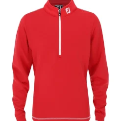 FootJoy Youth Tour Logo Half-Zip Mid-Layer Outerwear Pullover Golf Apparel