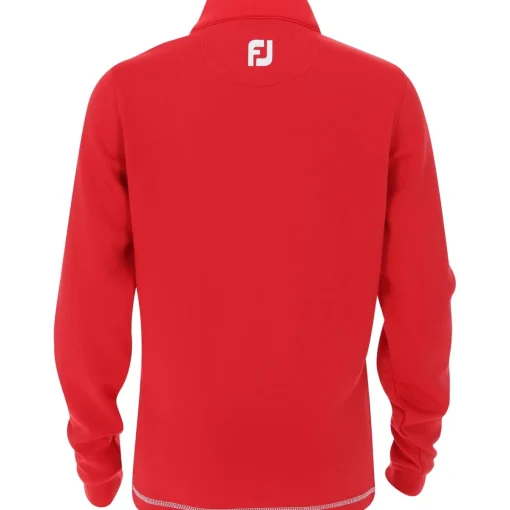 FootJoy Youth Tour Logo Half-Zip Mid-Layer Outerwear Pullover Golf Apparel