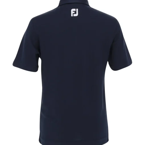FootJoy Youth Tour Logo Solid Pique Shirt Polo Short Sleeve Golf Apparel