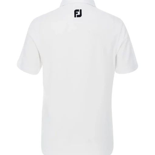 FootJoy Youth Tour Logo Solid Pique Shirt Polo Short Sleeve Golf Apparel