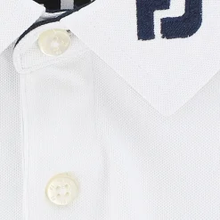 FootJoy Youth Tour Logo Solid Pique Shirt Polo Short Sleeve Golf Apparel