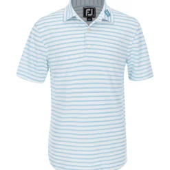 FootJoy Youth Tour Logo Striped Pique Shirt Polo Short Sleeve Golf Apparel