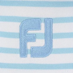 FootJoy Youth Tour Logo Striped Pique Shirt Polo Short Sleeve Golf Apparel