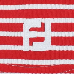 FootJoy Youth Tour Logo Striped Pique Shirt Polo Short Sleeve Golf Apparel