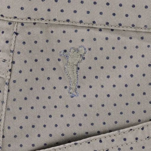 Golfino Dot Printed Stretch Pants Flat Front Golf Apparel