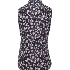 Greg Norman Blossom Sleeveless Shirt Polo Short Sleeve Golf Apparel