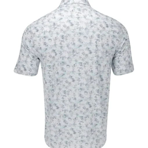 Greg Norman Cassava Leaf ML75 Stretch Polo Shirt Polo Short Sleeve Golf Apparel