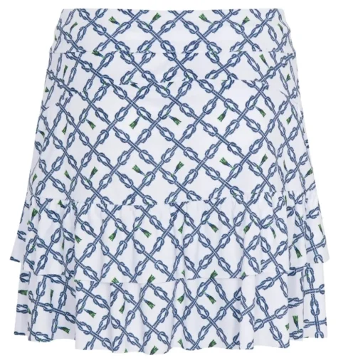 Greg Norman Catania Print Drawcord 16" Skort Regular Golf Apparel
