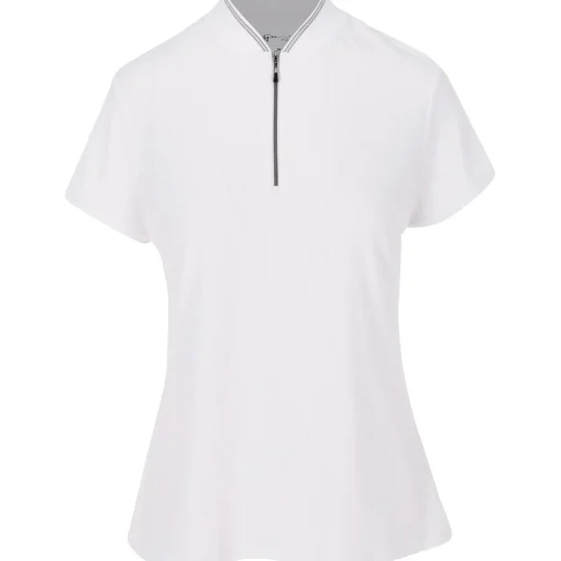 Greg Norman Celeste Shirt Polo Short Sleeve Golf Apparel