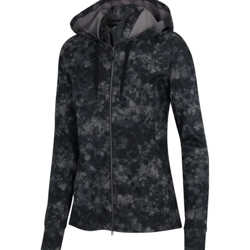 Greg Norman Clara Full-Zip Hooded Outerwear Jacket Golf Apparel