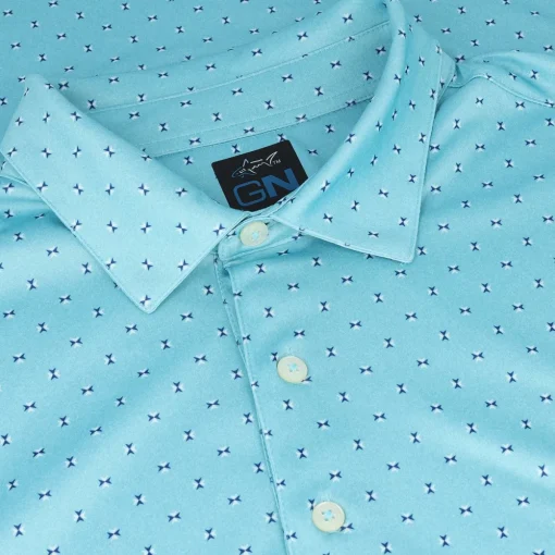 Greg Norman Compass Shirt Polo Short Sleeve Golf Apparel