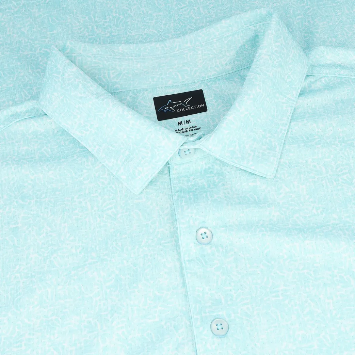 Greg Norman Coral Fossil ML75 Stretch Polo Shirt Polo Short Sleeve Golf Apparel