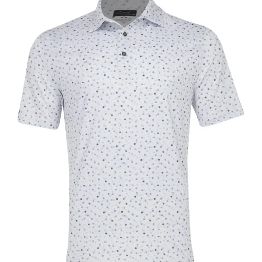 Greg Norman Dancing Chips ML75 Shirt Polo Short Sleeve Golf Apparel