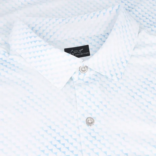 Greg Norman Digital Fin Ultra Stretch Shirt Polo Short Sleeve Golf Apparel