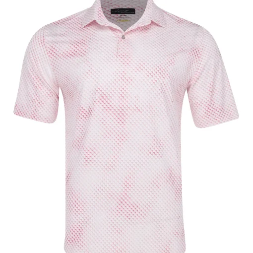 Greg Norman Digital Fin Ultra Stretch Shirt Polo Short Sleeve Golf Apparel