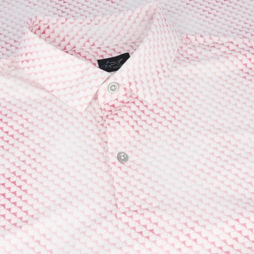 Greg Norman Digital Fin Ultra Stretch Shirt Polo Short Sleeve Golf Apparel