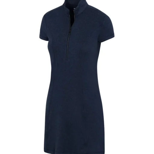 Greg Norman Elodie Half-Zip Dress Polo Short Sleeve Golf Apparel