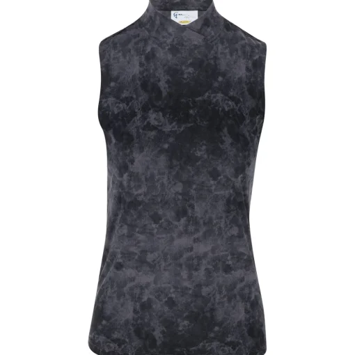 Greg Norman Emma S/L Ethereal Print Mock Shirt Polo Short Sleeve Golf Apparel