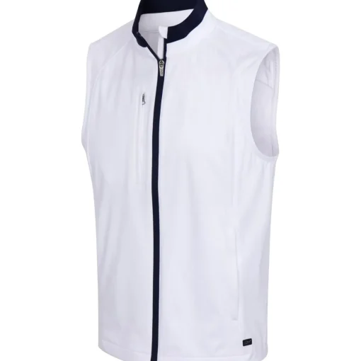 Greg Norman Estival Full-Zip Tech Outerwear Vest Golf Apparel