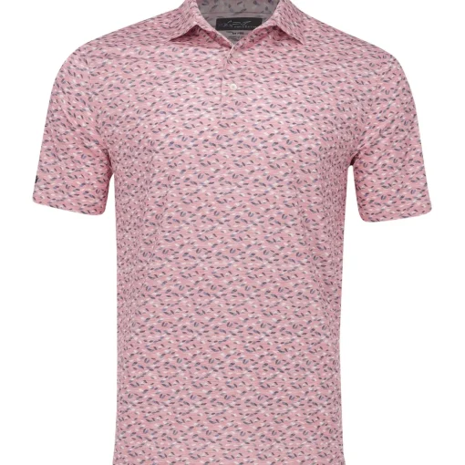 Greg Norman Foliage ML75 Stretch Polo Shirt Polo Short Sleeve Golf Apparel