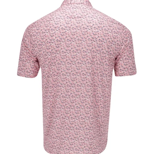 Greg Norman Foliage ML75 Stretch Polo Shirt Polo Short Sleeve Golf Apparel