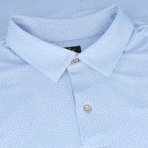 Greg Norman Fossil Shark ML75 Stretch Shirt Polo Short Sleeve Golf Apparel