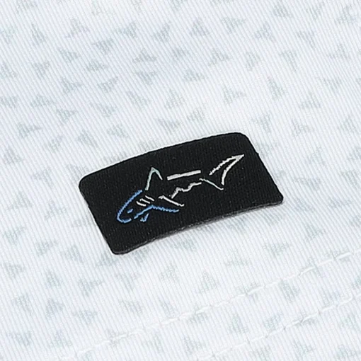 Greg Norman Fossil Shark ML75 Stretch Shirt Polo Short Sleeve Golf Apparel
