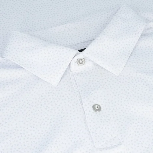 Greg Norman Fossil Shark ML75 Stretch Shirt Polo Short Sleeve Golf Apparel
