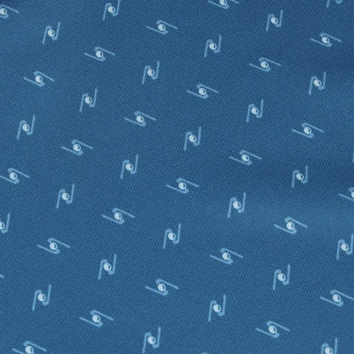 Greg Norman Freedom Micro Pique Spinner Print Shirt Polo Short Sleeve Golf Apparel