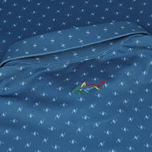 Greg Norman Freedom Micro Pique Spinner Print Shirt Polo Short Sleeve Golf Apparel