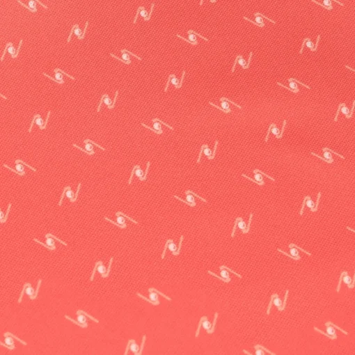 Greg Norman Freedom Micro Pique Spinner Print Shirt Polo Short Sleeve Golf Apparel